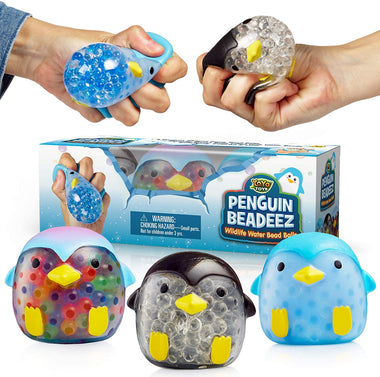YoYa Toys Beadeez Penguin Stress Relief Balls (Set of 3)