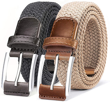 Woven Stretch Braided Belt For Men