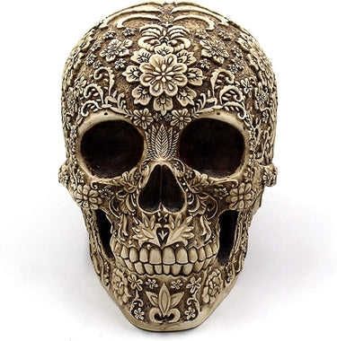 Creative Skull Flowers Sculpture 8.1
