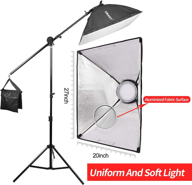 45W Dimmable LED with Double Color Temperature Continuous Lighting Studio Kit