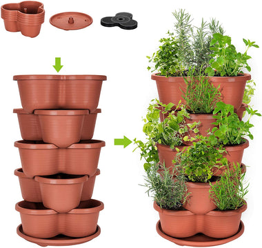 Amazing Creation Vertical Pots, Strawberry Planter