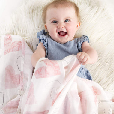 Muslin Swaddle Blankets 3 Pack Large 47x47