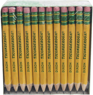 Dixon Ticonderoga Company Golf Pencil, Ticonderoga, 3.5", 72/Box