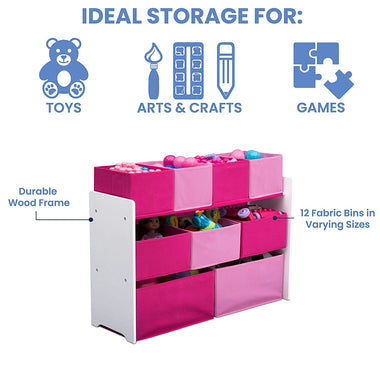 Deluxe Multi-Bin Toy Organizer with Storage Bins