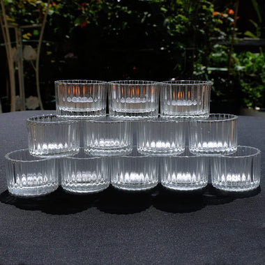 VOHO Clear Tealight Candle Holder Set