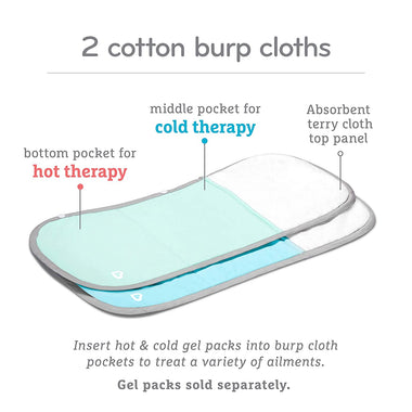 Munchkin TheraBurpee 2 Pack Burp Cloths