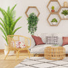 Whonline Artificial Hanging Plants Small Fake Potted Plants