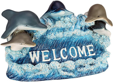 Toscano Dolphin Welcome Statue