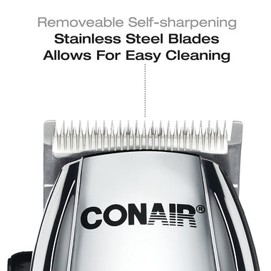 Corded/Cordless Rechargeable 22-piece Home Haircut Kit