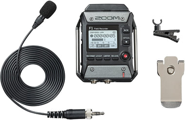 Zoom F1-LP Lavalier Body-Pack Recorder, Audio for Video Recorder