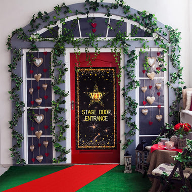 Runner Red Carpet 2.6 x 15 ft and VIP Stage Door Entrance Door