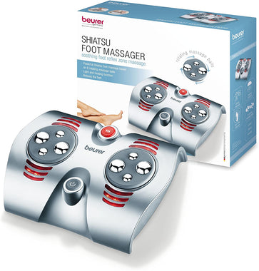 Shiatsu Foot Massager with 8 Rotating Massage Nodules