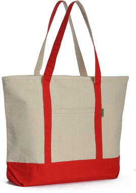 Heavy Duty Cotton Canvas Tote Bag Women's for Grocery