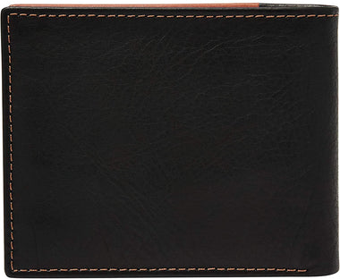 Fossil Men's Ward Leather RFID Blocking Large Coin Pocket Bifold Wallet