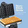 2-Slice Non-Stick Belgian Waffle Maker with Browning