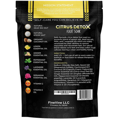 Citrus Detox Foot Soak with Epsom Salt
