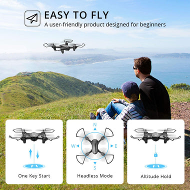 HS340 Mini Drone with 720P WiFi FPV Camera for Kids & Adults