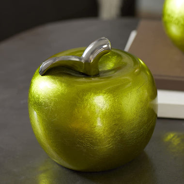 Superb Ceramic Green Pear Apple Set of 2