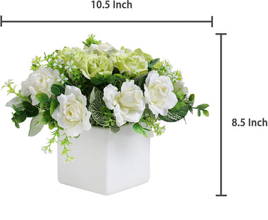 Decorative Artificial Ivory Rose Floral