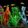 MyLifeUNIT Artificial Fish Tank Plants, Plastic Aquariums Plants Decorations
