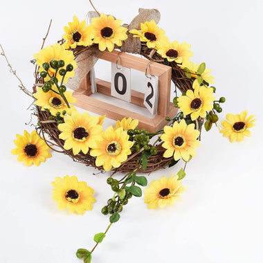 DearHouse Artificial Silk Sunflower Heads