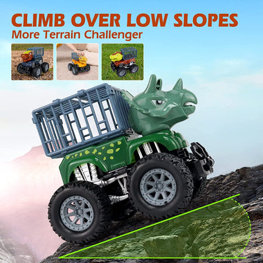 Dinosaur Toys for Kids 3-5, 4 Pack Large Monster Truck Toys