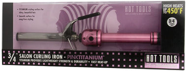 Professional Pink Titanium Curling Iron Wand