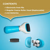 Amope Pedi Perfect Electronic Dry Foot File (Blue/Pink), Regular Coarse Roller Head