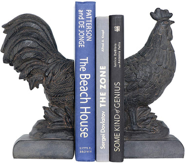 Distressed Bronze Rooster Shaped