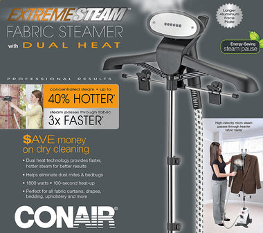 Conair Extreme Steam Upright Fabric Steamer - Kills 99.9% of Germs and Bacteria