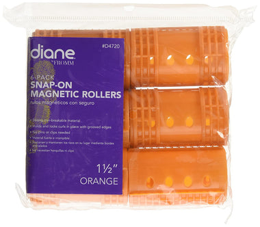 Snap On Magnetic Roller, Orange, 1.5"
