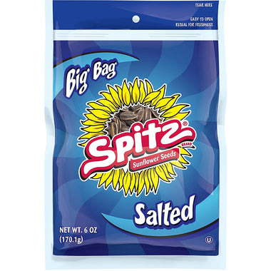 Spitz Sunflower Seeds, Salted, 6oz Bags, (9 Pack)