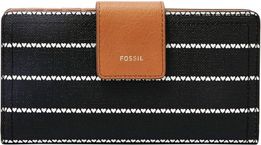 Fossil Women's Logan Leather RFID-Blocking Tab Clutch Wallet