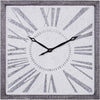 Deco 79 Grey Farmhouse Metal Wall Clock