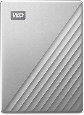 WD 4TB My Passport Ultra Silver Portable External Hard Drive, USB-C