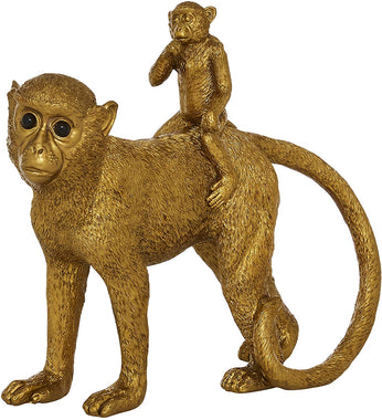 Resin Eclectic Monkey Sculpture