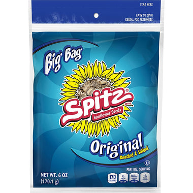 Spitz Sunflower Seeds, Salted, 6oz Bags, (9 Pack)