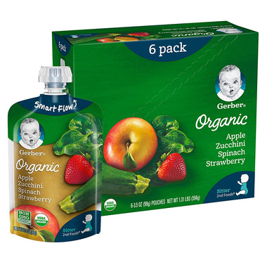 Gerber Purees Organic 2nd Foods Baby Food Fruit