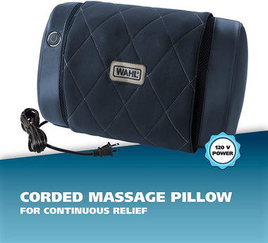 Hot-Cold Shiatsu Pillow Massager - For Neck, Upper & Lower Back