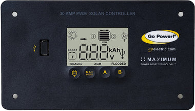 Go Power! Overlander 190W Solar Kit with 30-amp Solar Controller , black