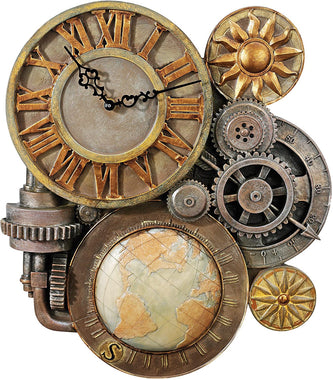 Design Toscano Steampunk Wall Clock