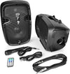 Powered PA Speaker System Active & Passive Bluetooth Loudspeakers Kit with 8 Inch