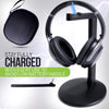 Aria Podio Wireless Noise Cancelling Headphones with Charging Dock Base