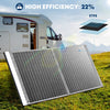 Kohree 100W Portable Solar Panel Waterproof, Foldable Monocrystalline Solar Panel