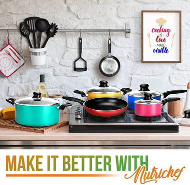 15-Piece Nonstick Kitchen Cookware Set