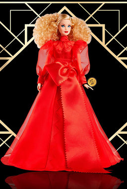 Mattel 75th Anniversary Doll in Red Chiffon