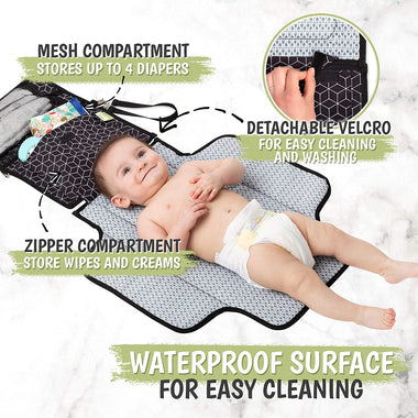 Baby Diaper Changing Pad - Portable