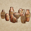 Ancient Pottery Southwest Metal Wall Art Copper Vases