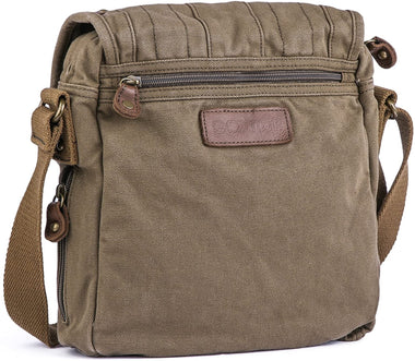 Canvas Shoulder Purse - Small Messenger Bag Vintage Satchel