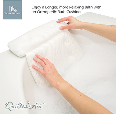 QuiltedAir Bath Pillow - Luxury Bathtub Pillow